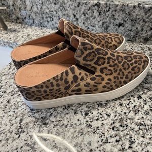 Alysha Leopard slip-on wedge sneaker